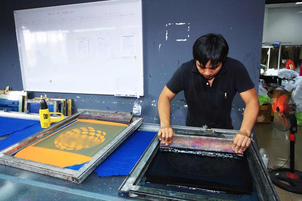 Screenprinting in Vietnam